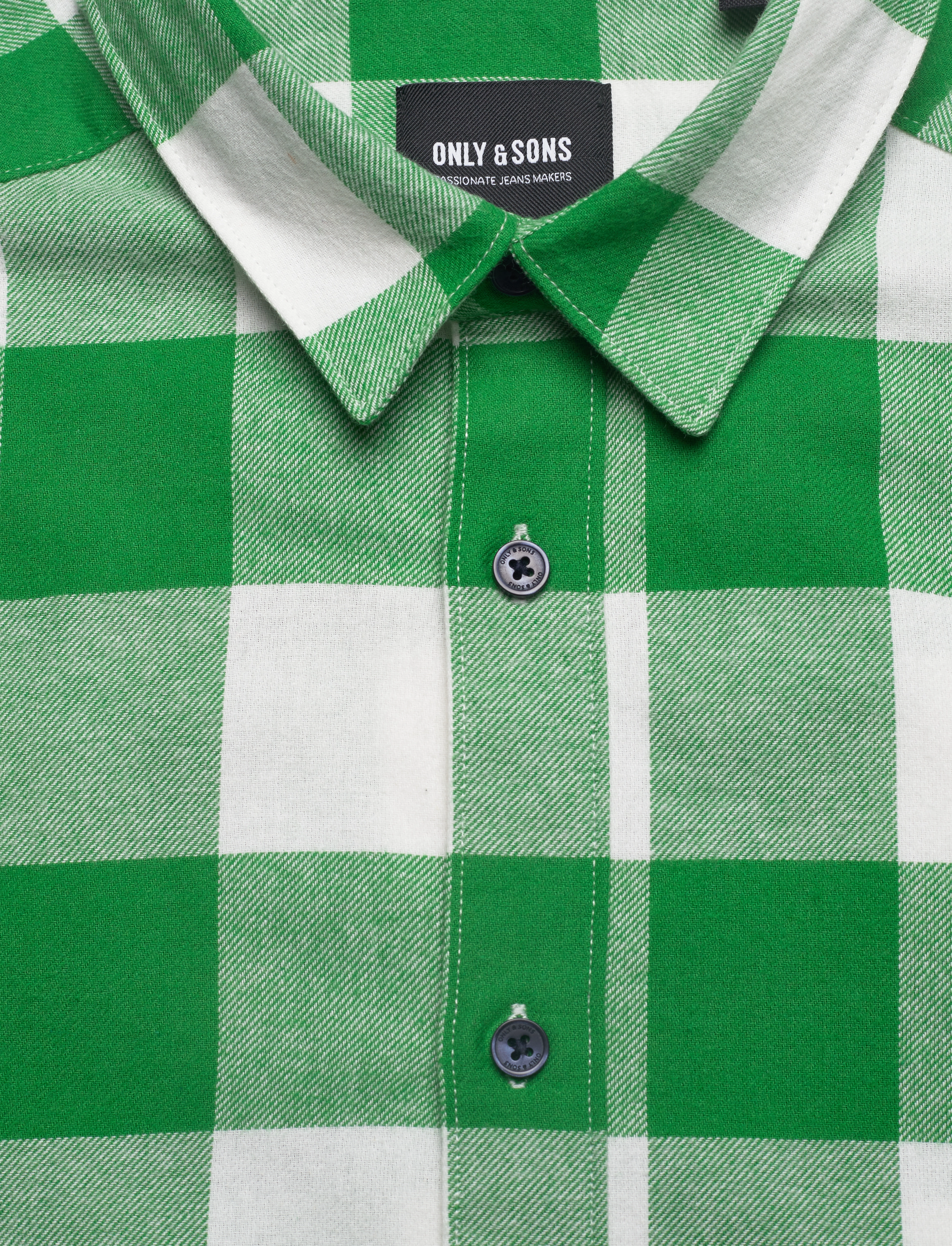 ONLY & SONS - ONSGUDMUND LS CHECKED SHIRT NOOS - lägsta priserna - medium green - 2