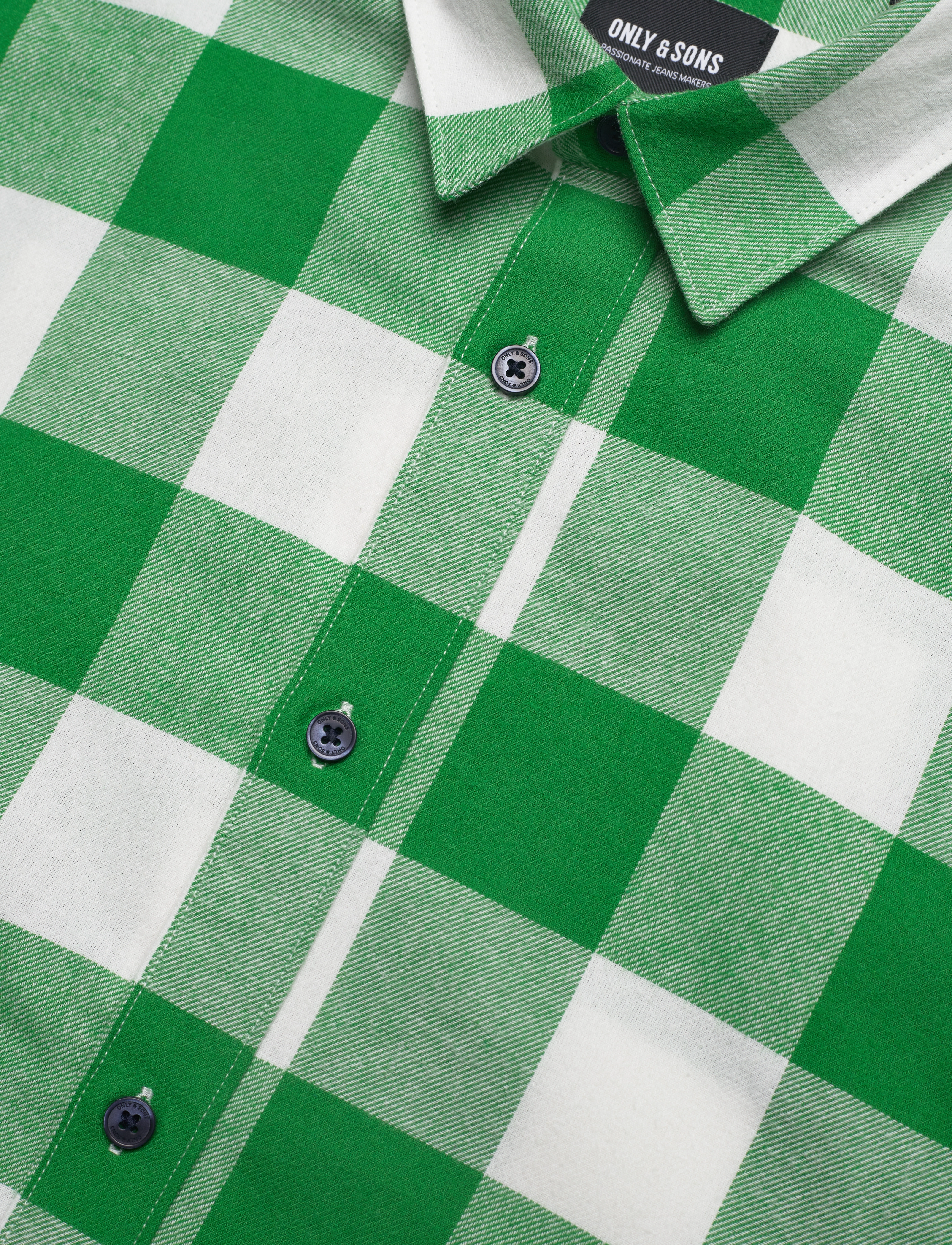 ONLY & SONS - ONSGUDMUND LS CHECKED SHIRT NOOS - lägsta priserna - medium green - 3