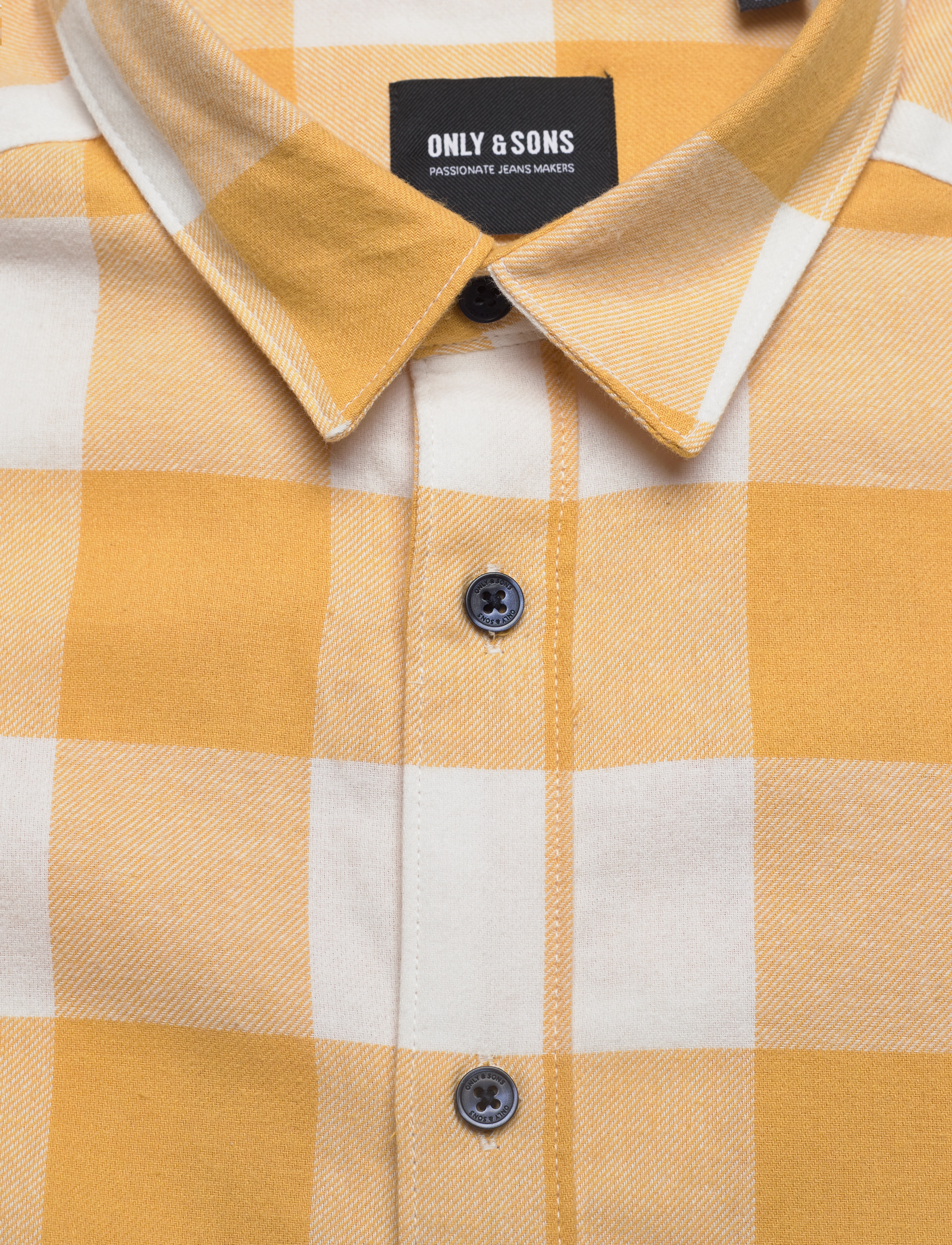 ONLY & SONS - ONSGUDMUND LS CHECKED SHIRT NOOS - laveste priser - ochre - 2