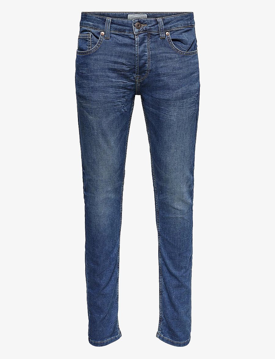 ONLY & SONS - ONSLOOM BLUE LIFE JOG PK 8472 - slim-fit jeans - blue denim - 1