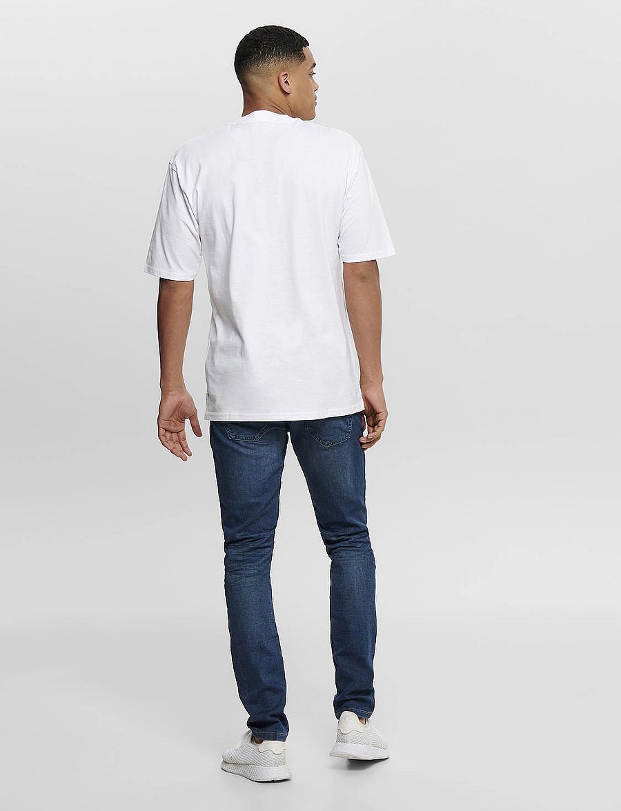 ONLY & SONS - ONSLOOM BLUE LIFE JOG PK 8472 - slim-fit jeans - blue denim - 3