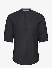 ONLY & SONS - ONSCAIDEN LS HALFPLACKT LINEN SHIRT NOOS - lowest prices - black - 2