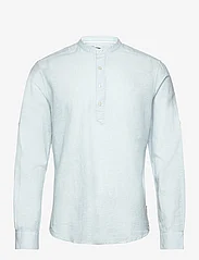 ONLY & SONS - ONSCAIDEN LS HALFPLACKT LINEN SHIRT NOOS - lowest prices - cashmere blue - 0
