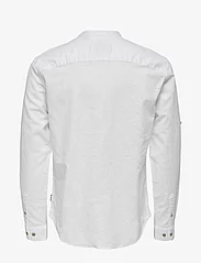 ONLY & SONS - ONSCAIDEN LS HALFPLACKT LINEN SHIRT NOOS - mažiausios kainos - white - 1