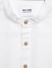 ONLY & SONS - ONSCAIDEN LS HALFPLACKT LINEN SHIRT NOOS - mažiausios kainos - white - 3