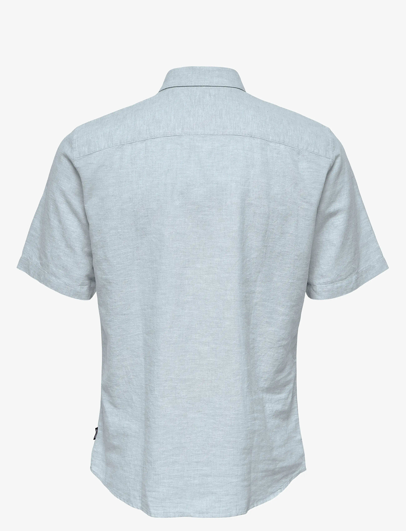 ONLY & SONS - ONSCAIDEN LIFE SS SOLID LINEN BLEND NOOS - laveste priser - cashmere blue - 2