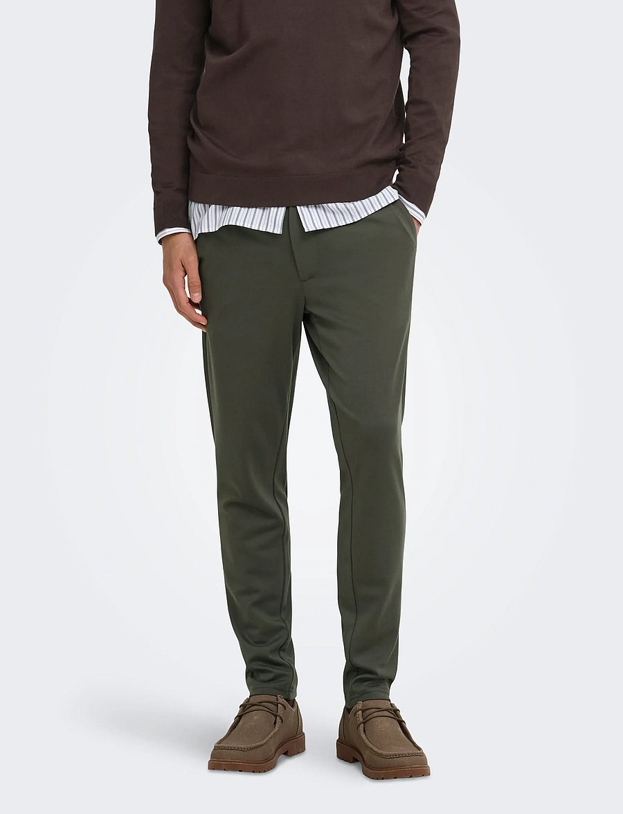 ONLY & SONS - ONSMARK SLIM GW 0209 PANT NOOS - vabaaja püksid - beluga - 0