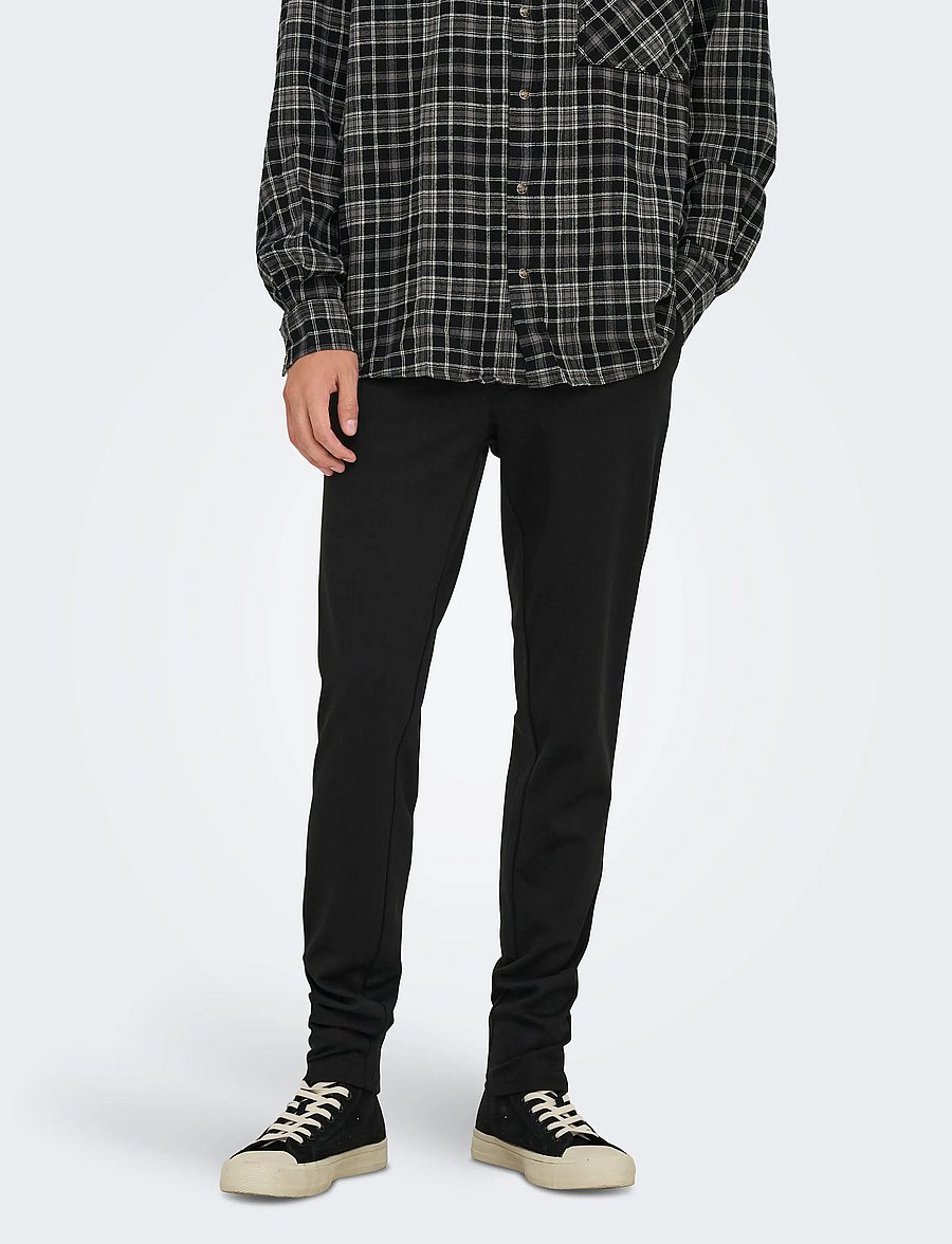 ONLY & SONS - ONSMARK SLIM GW 0209 PANT NOOS - rennot housut - black - 0