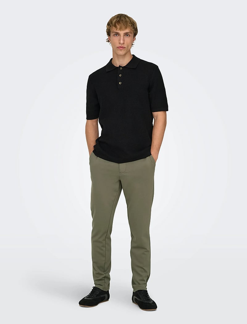 ONLY & SONS - ONSMARK SLIM GW 0209 PANT NOOS - casual byxor - bungee cord - 4