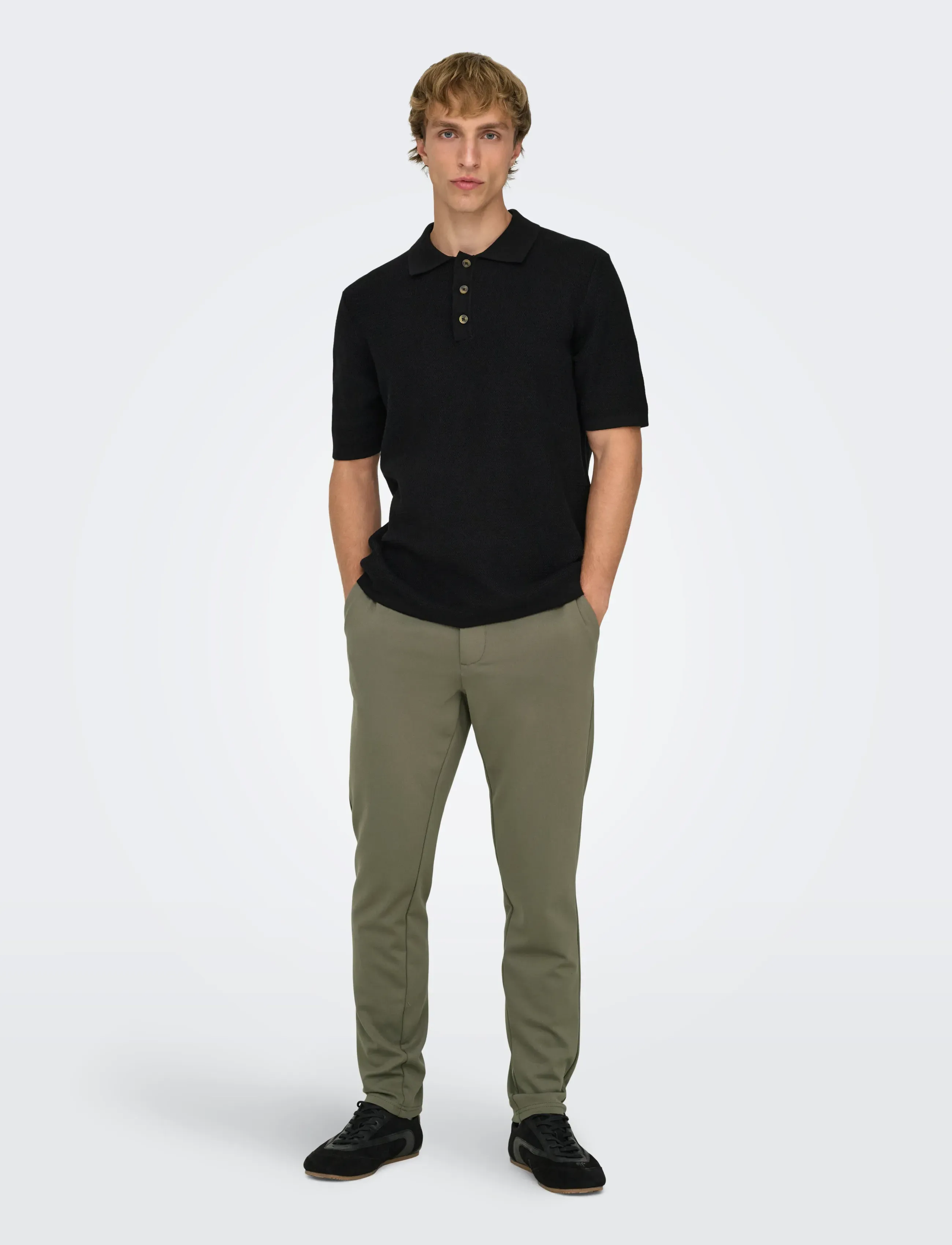 ONLY & SONS - ONSMARK SLIM GW 0209 PANT NOOS - freizeithosen - bungee cord - 4