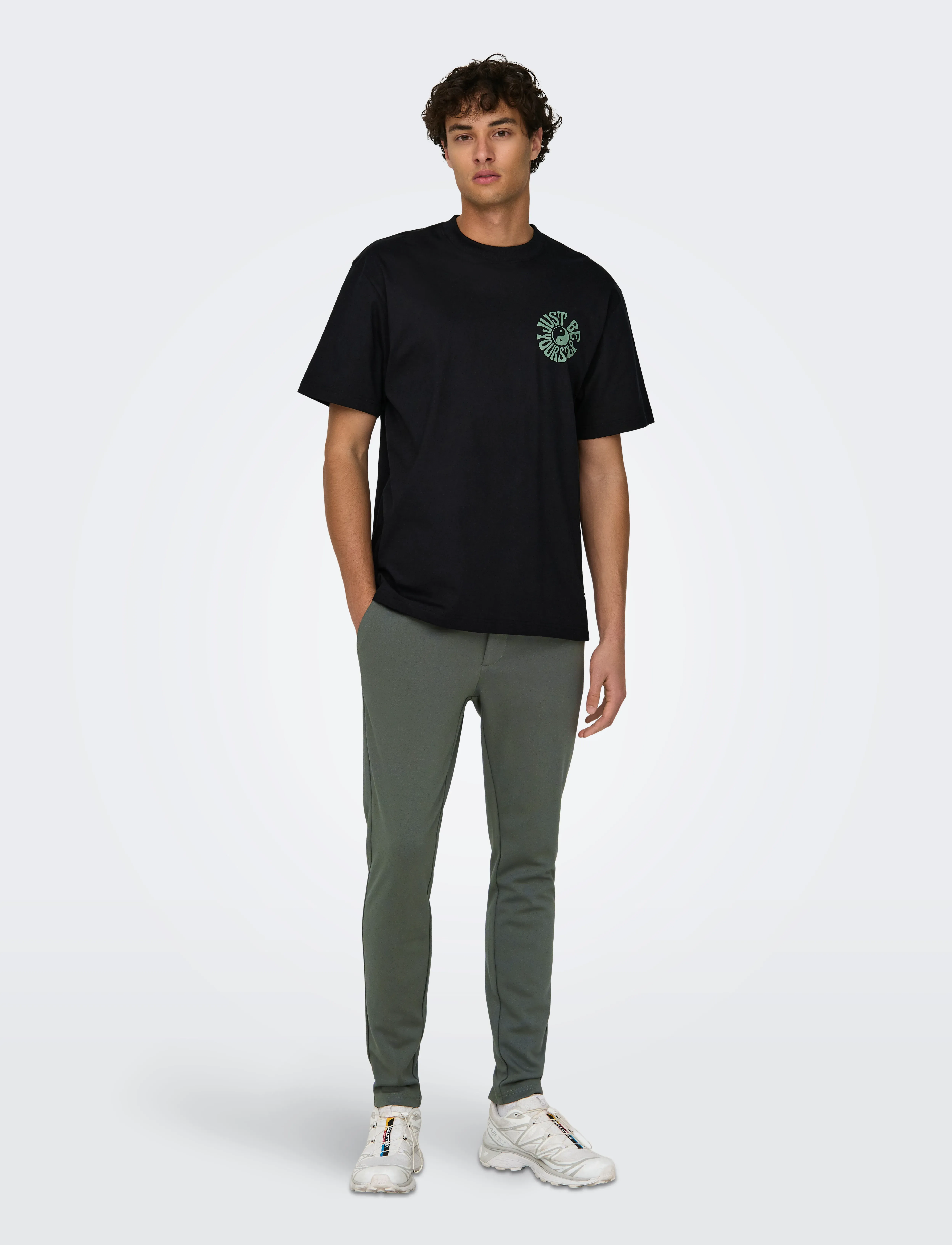 ONLY & SONS - ONSMARK SLIM GW 0209 PANT NOOS - casual bukser - castor gray - 4