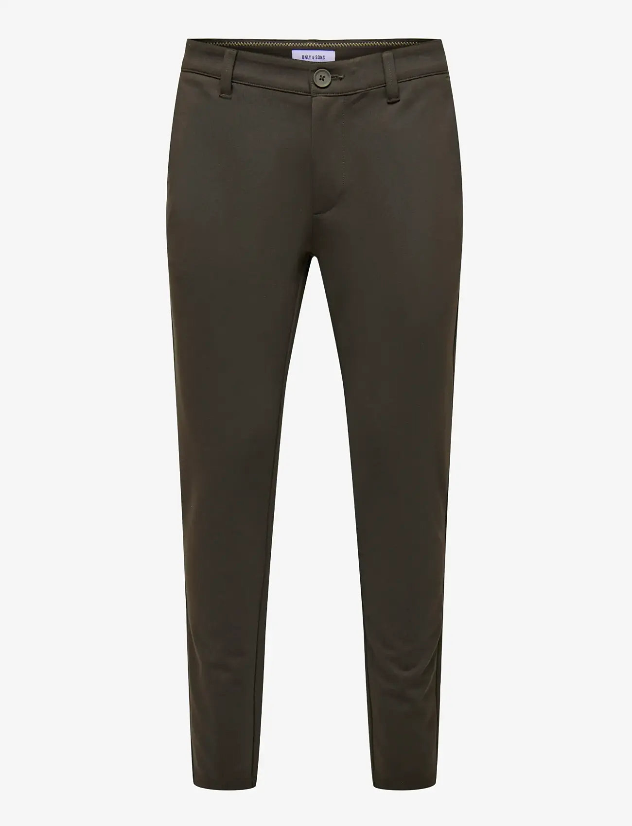 ONLY & SONS - ONSMARK SLIM GW 0209 PANT NOOS - casual byxor - coffee bean - 1