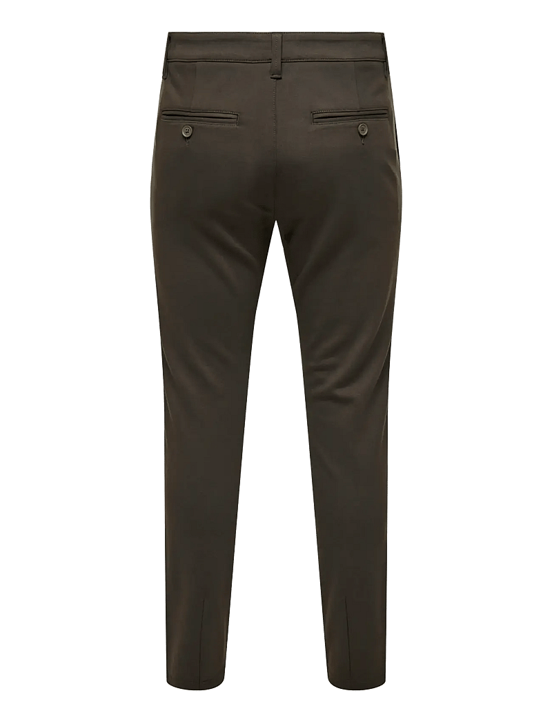 ONLY & SONS - ONSMARK SLIM GW 0209 PANT NOOS - casual byxor - coffee bean - 2
