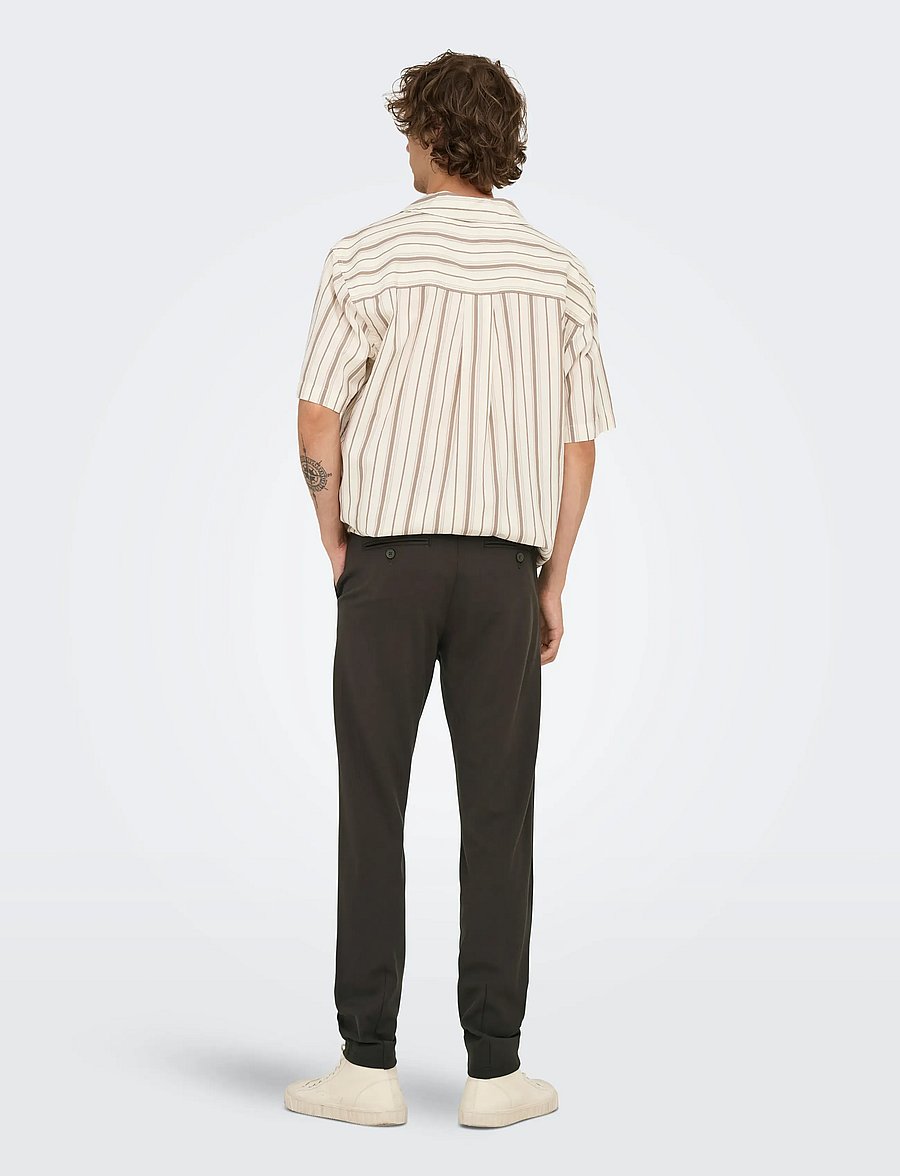ONLY & SONS - ONSMARK SLIM GW 0209 PANT NOOS - freizeithosen - coffee bean - 3