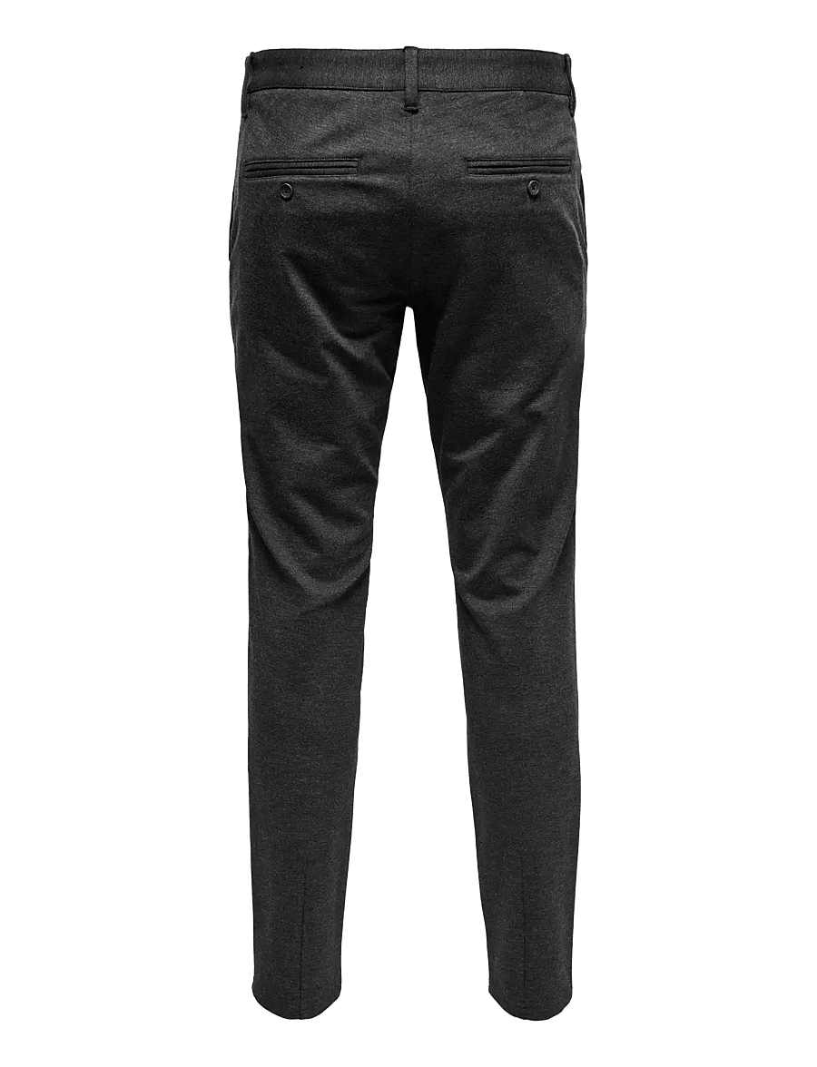 ONLY & SONS - ONSMARK SLIM GW 0209 PANT NOOS - vabaaja püksid - dark grey melange - 2