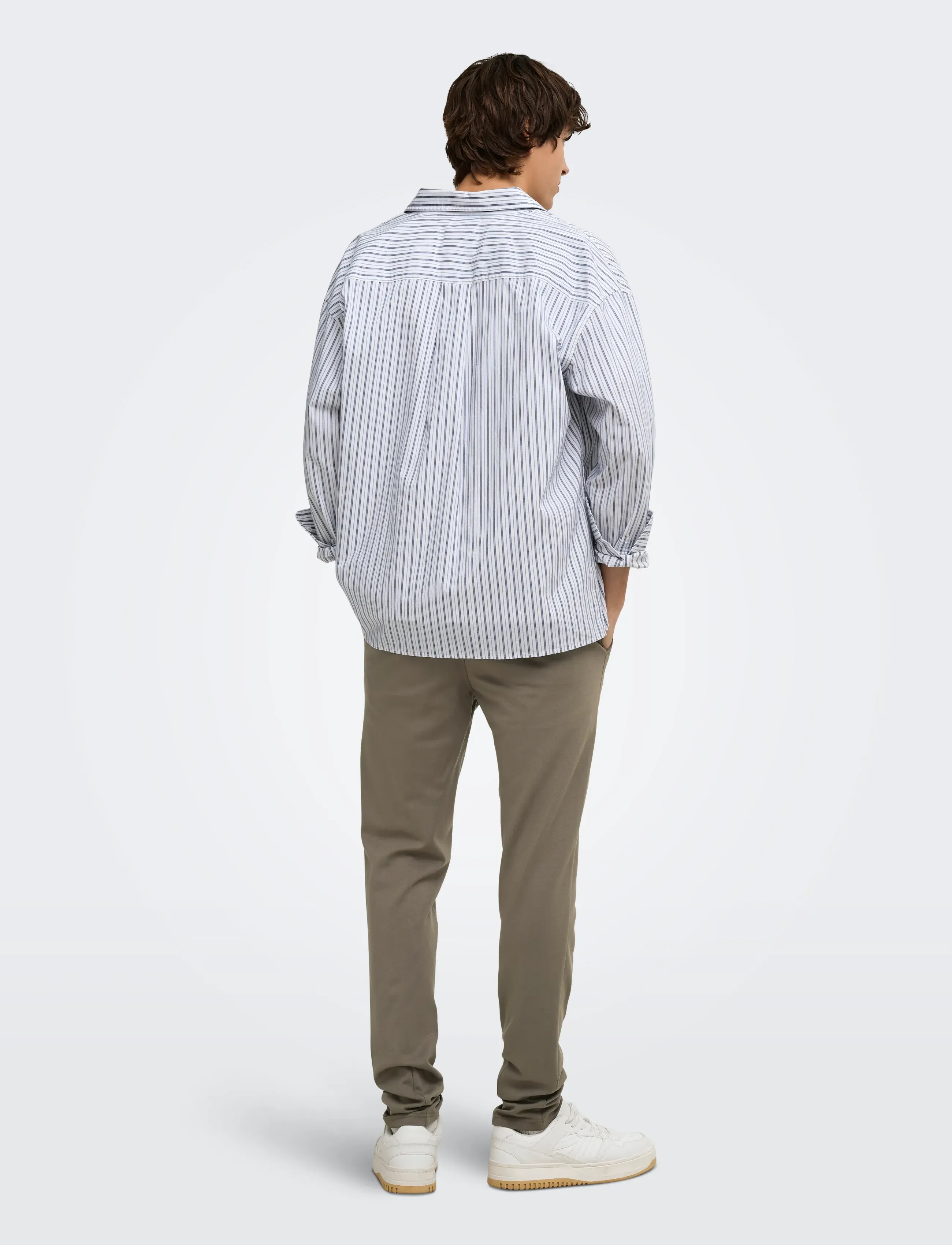 ONLY & SONS - ONSMARK SLIM GW 0209 PANT NOOS - casual byxor - falcon - 3