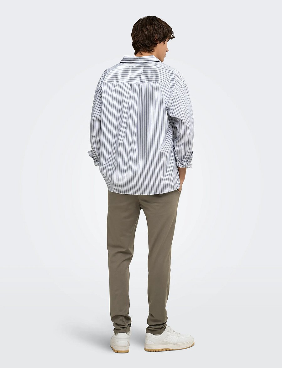 ONLY & SONS - ONSMARK SLIM GW 0209 PANT NOOS - casual byxor - falcon - 3