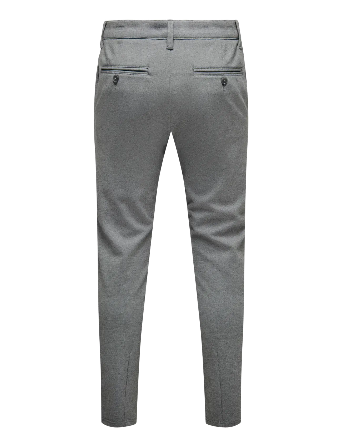 ONLY & SONS - ONSMARK SLIM GW 0209 PANT NOOS - casual byxor - medium grey melange - 2