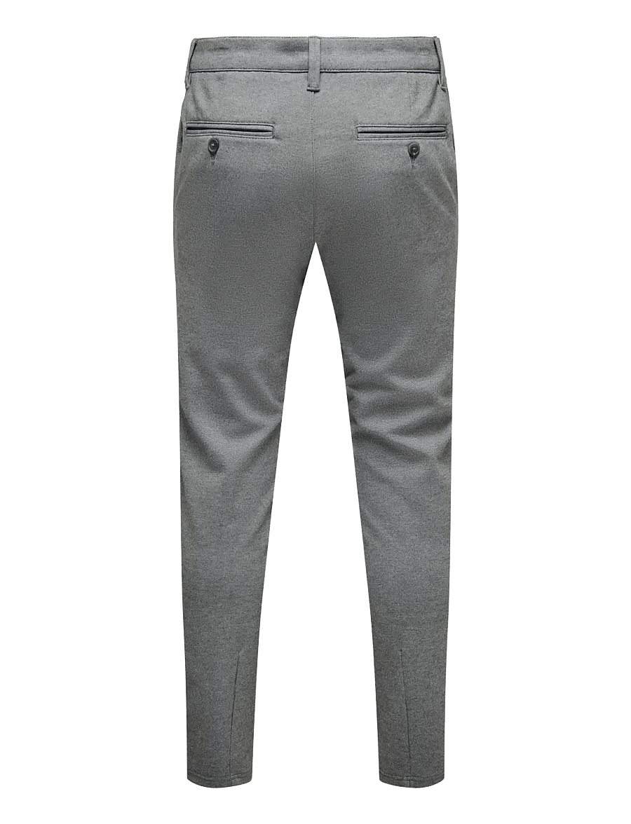 ONLY & SONS - ONSMARK SLIM GW 0209 PANT NOOS - casual - medium grey melange - 2