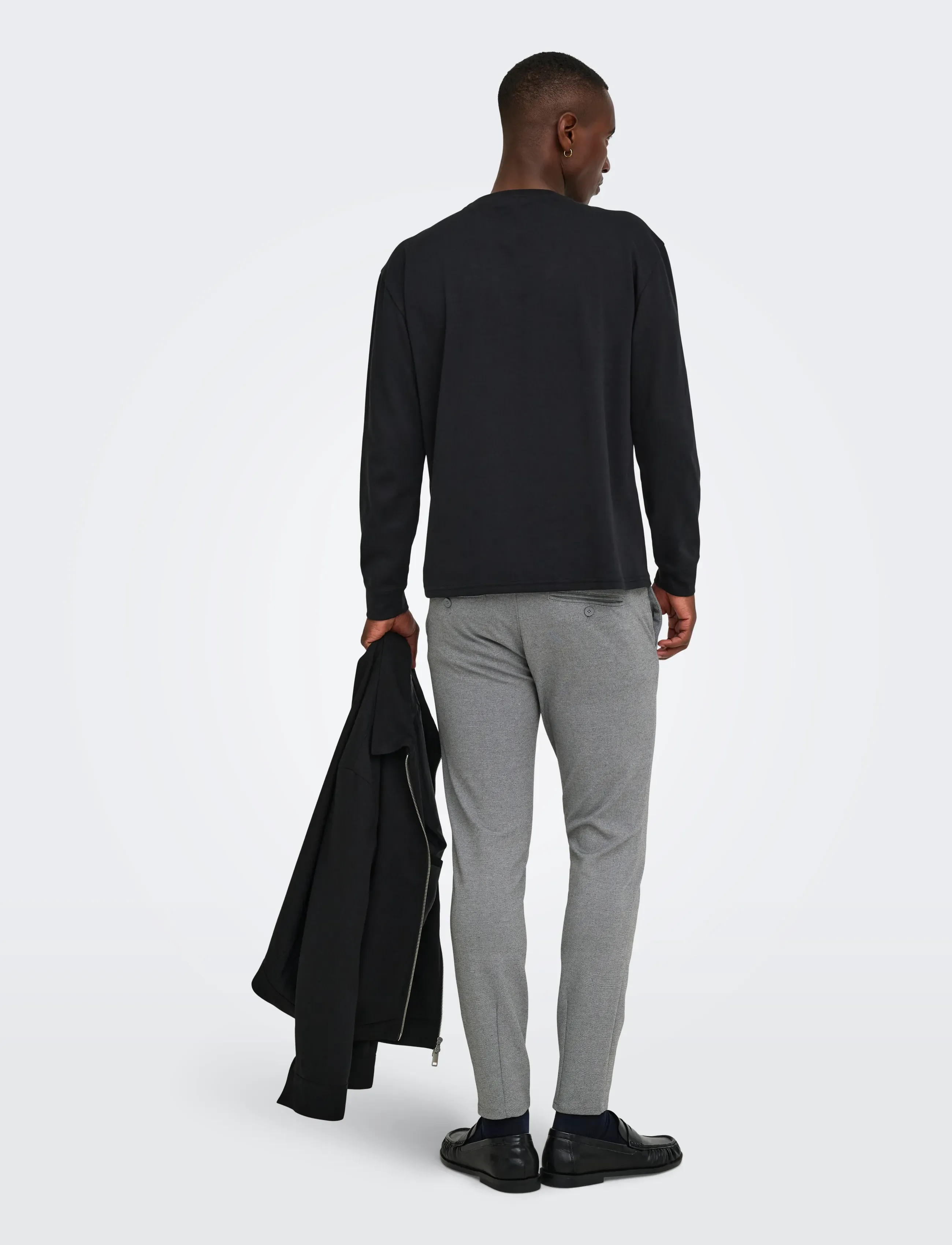 ONLY & SONS - ONSMARK SLIM GW 0209 PANT NOOS - hosen & jeans - medium grey melange - 3