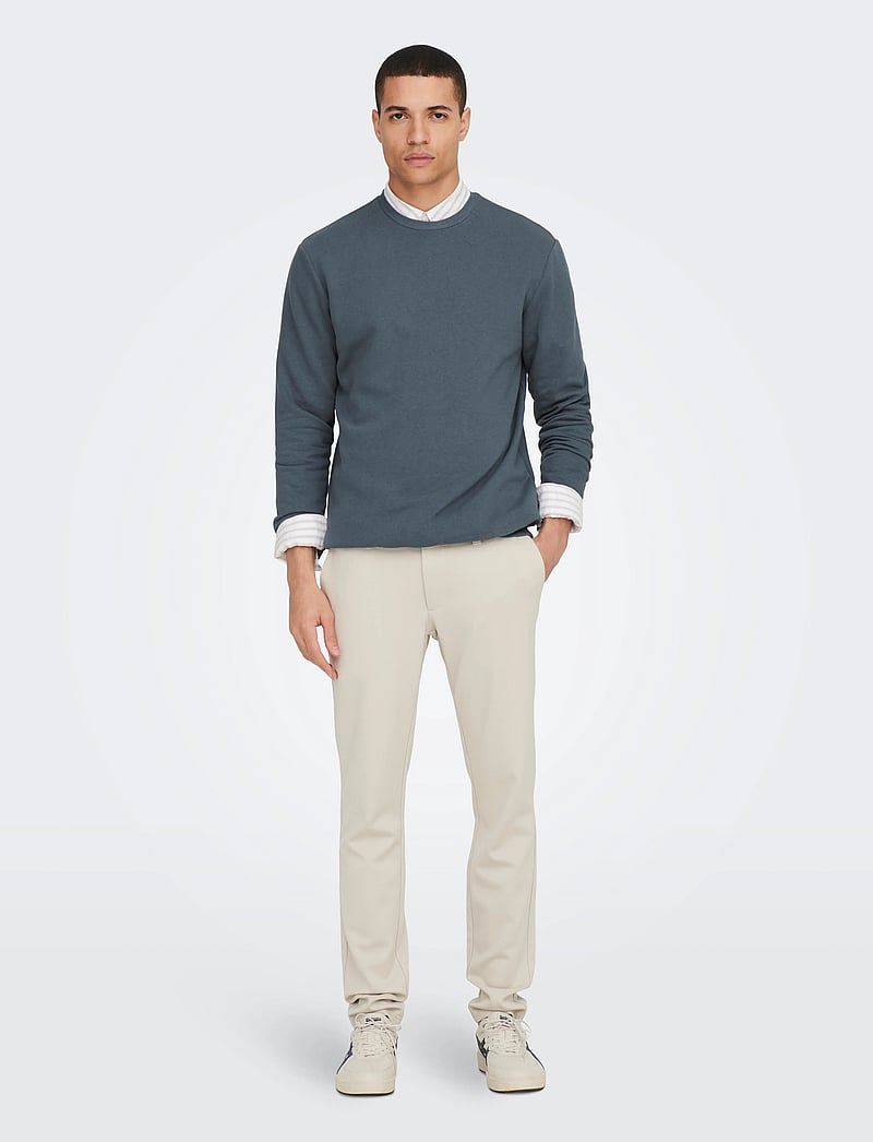 ONLY & SONS - ONSMARK SLIM GW 0209 PANT NOOS - casual byxor - moonstruck - 4