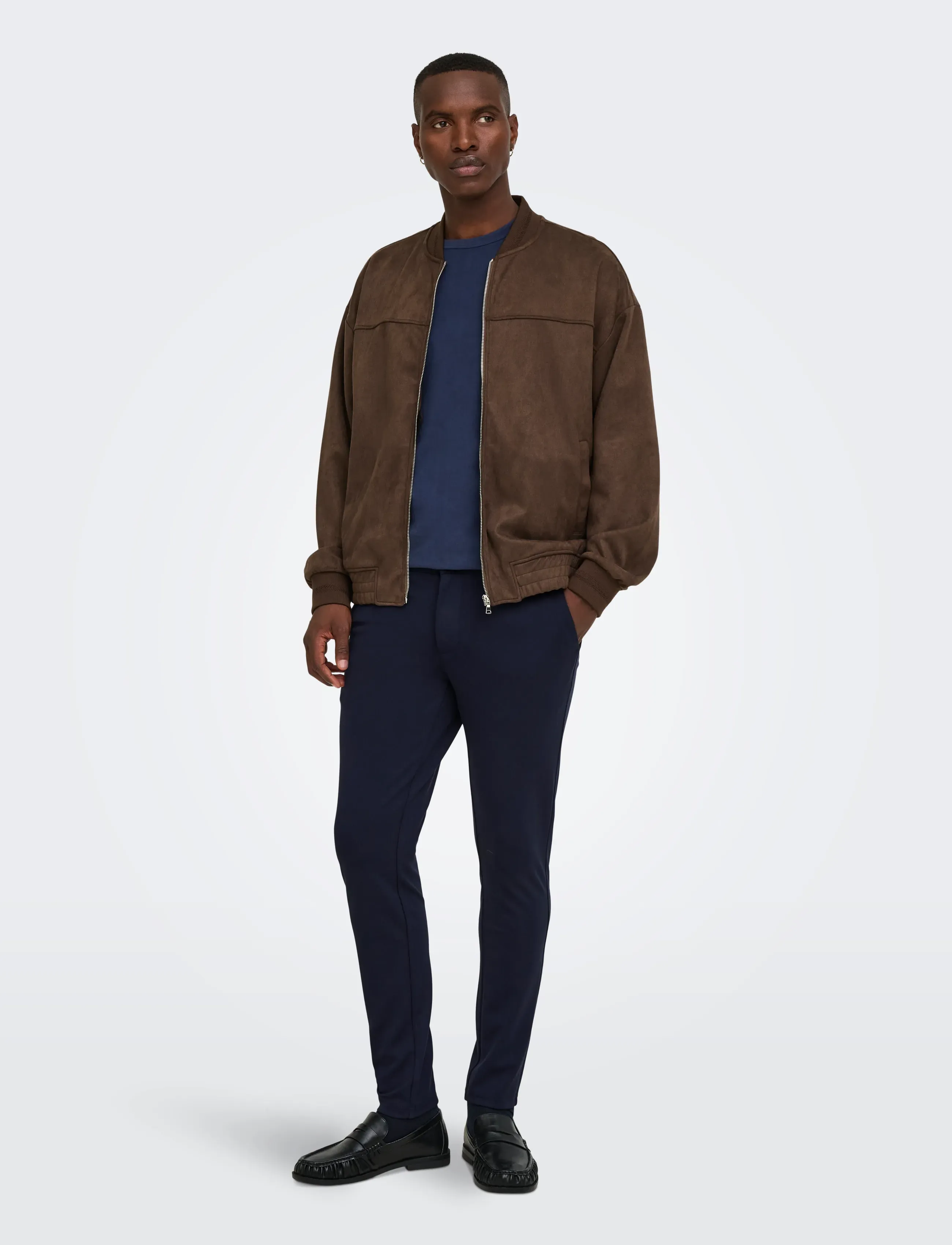 ONLY & SONS - ONSMARK SLIM GW 0209 PANT NOOS - casual byxor - night sky - 4