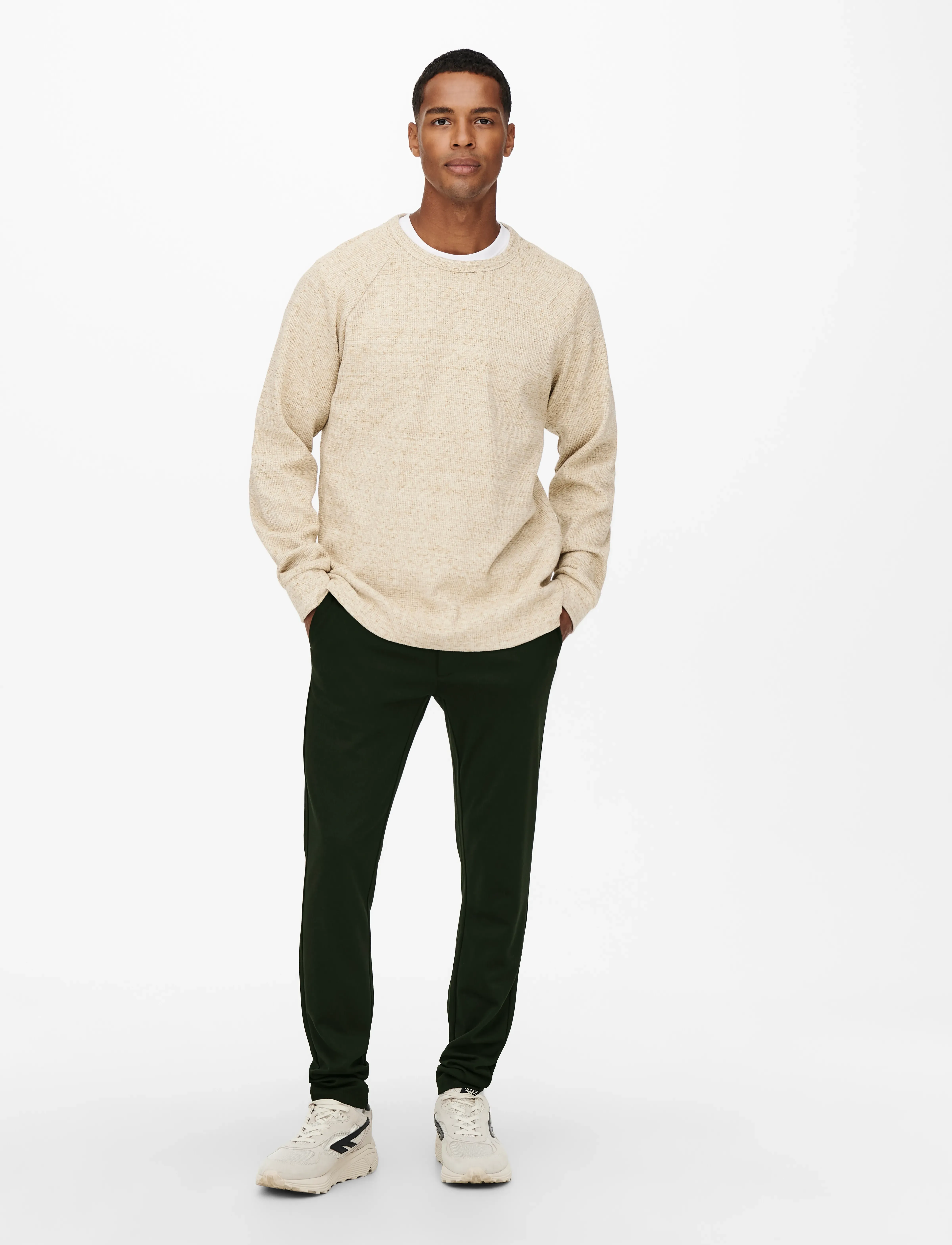 ONLY & SONS - ONSMARK SLIM GW 0209 PANT NOOS - casual bukser - rosin - 4