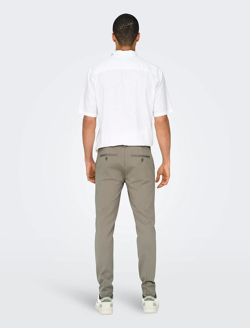 ONLY & SONS - ONSMARK SLIM GW 0209 PANT NOOS - casual byxor - vintage khaki - 3