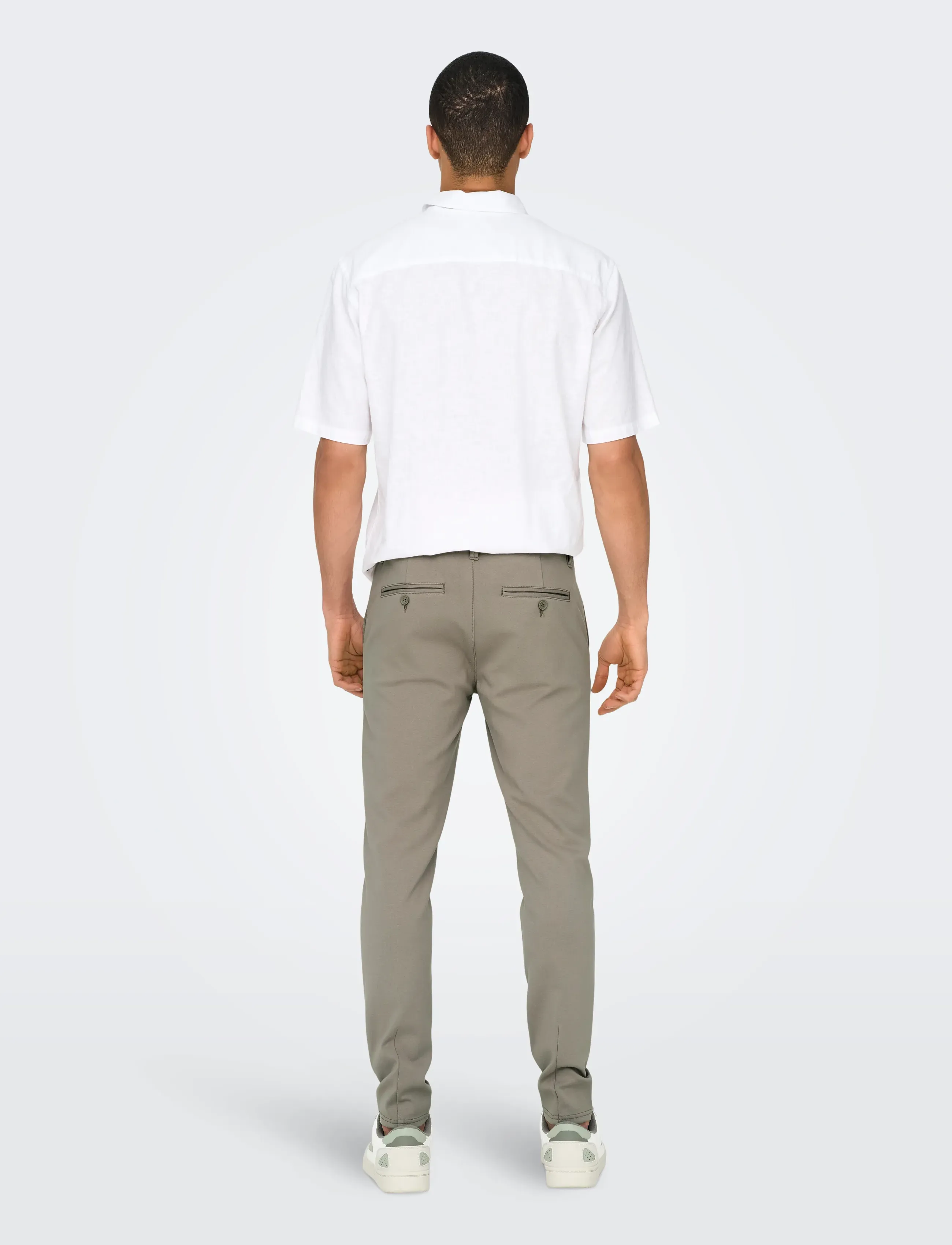 ONLY & SONS - ONSMARK SLIM GW 0209 PANT NOOS - vabaaja püksid - vintage khaki - 3