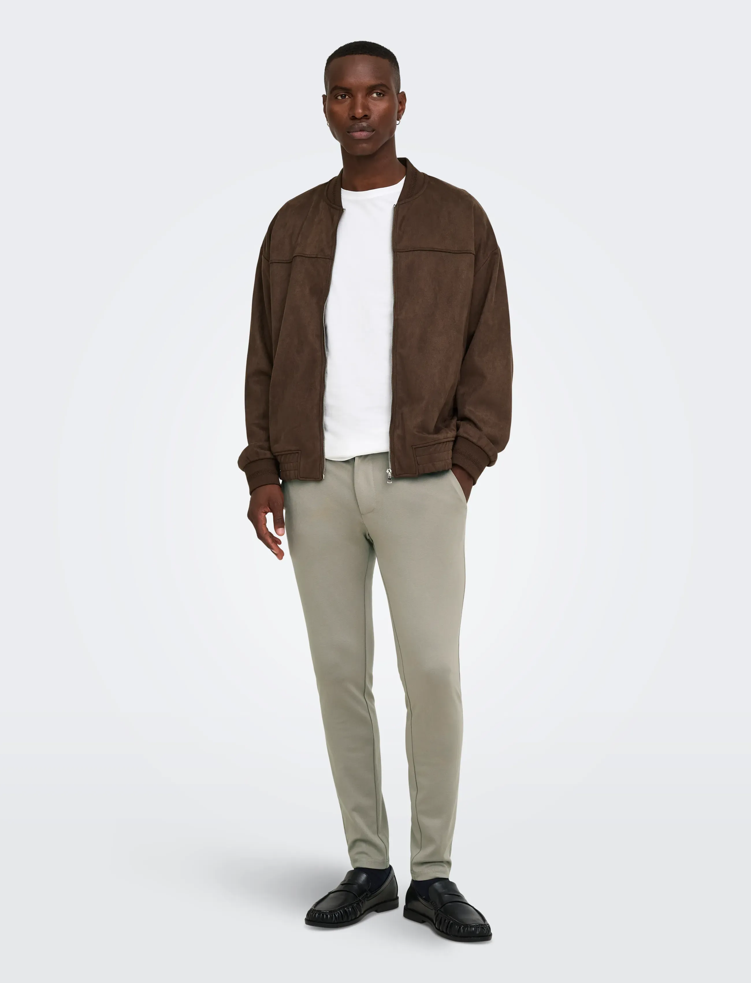 ONLY & SONS - ONSMARK SLIM GW 0209 PANT NOOS - hosen & jeans - vintage khaki - 4