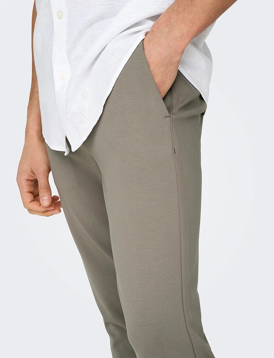 ONLY & SONS - ONSMARK SLIM GW 0209 PANT NOOS - freizeithosen - vintage khaki - 5