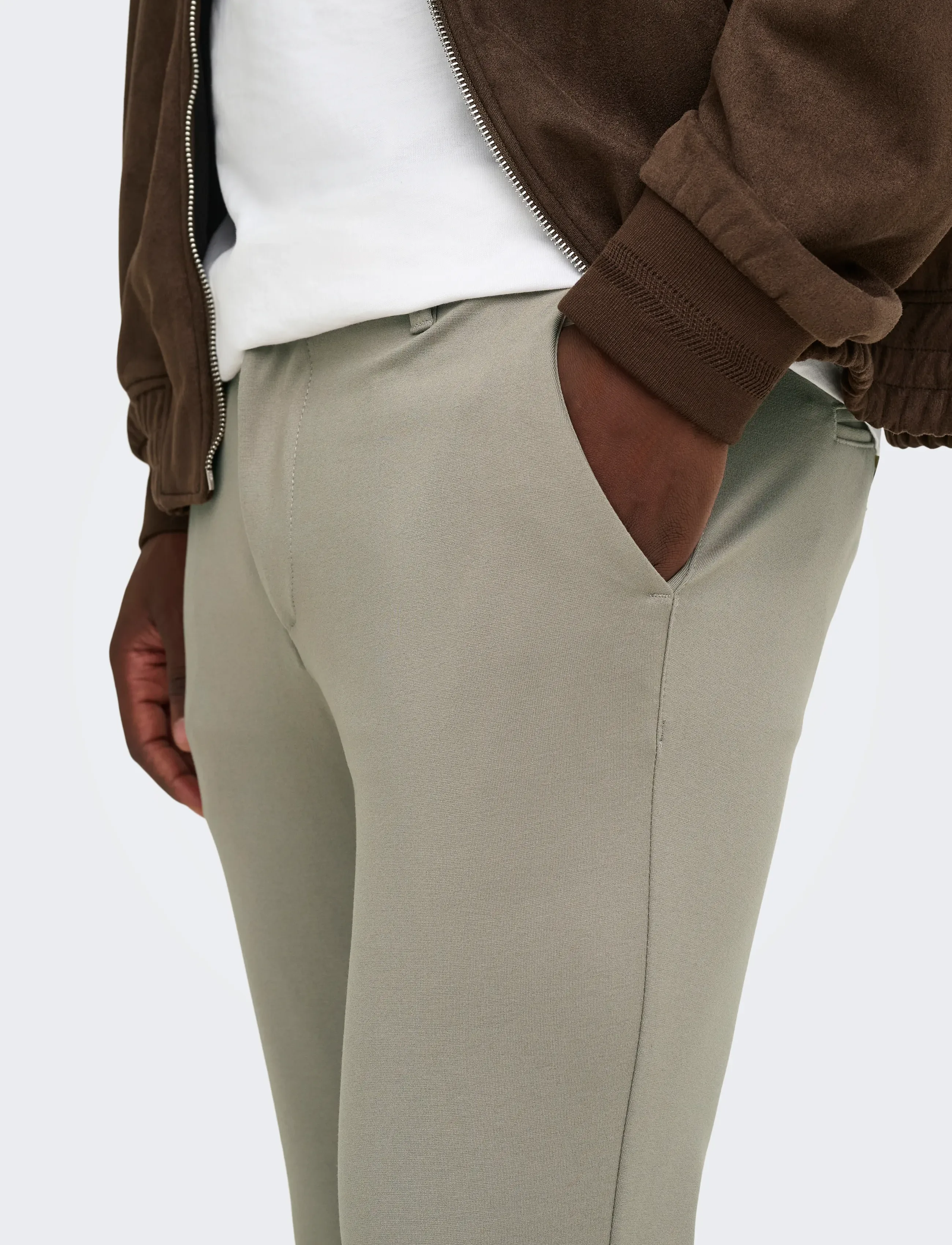 ONLY & SONS - ONSMARK SLIM GW 0209 PANT NOOS - hosen & jeans - vintage khaki - 5