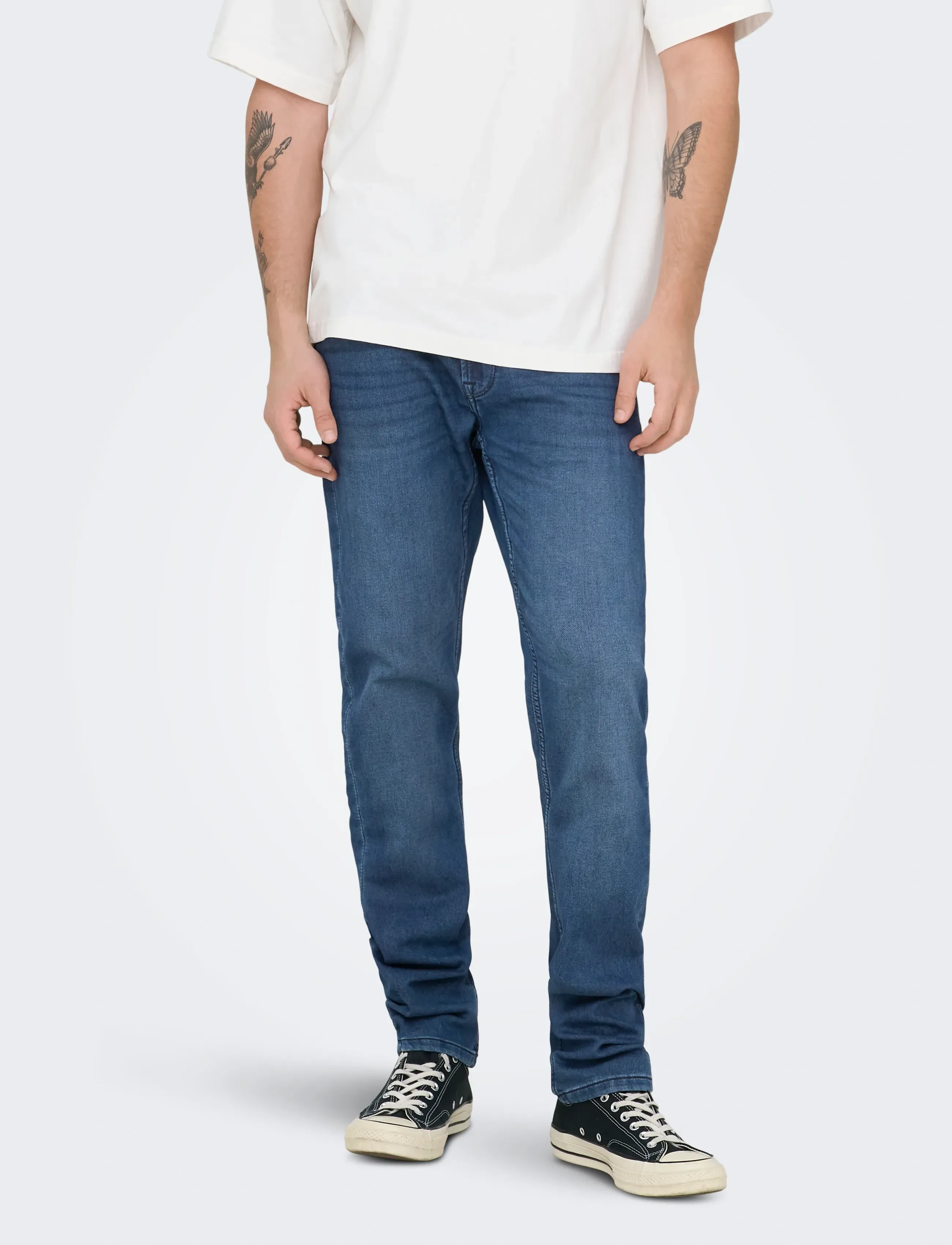 ONLY & SONS ONSLOOM SLIM DB JOG 0431 PIM DNM NOOS - Kollektionen - BLUE DENIM / blue