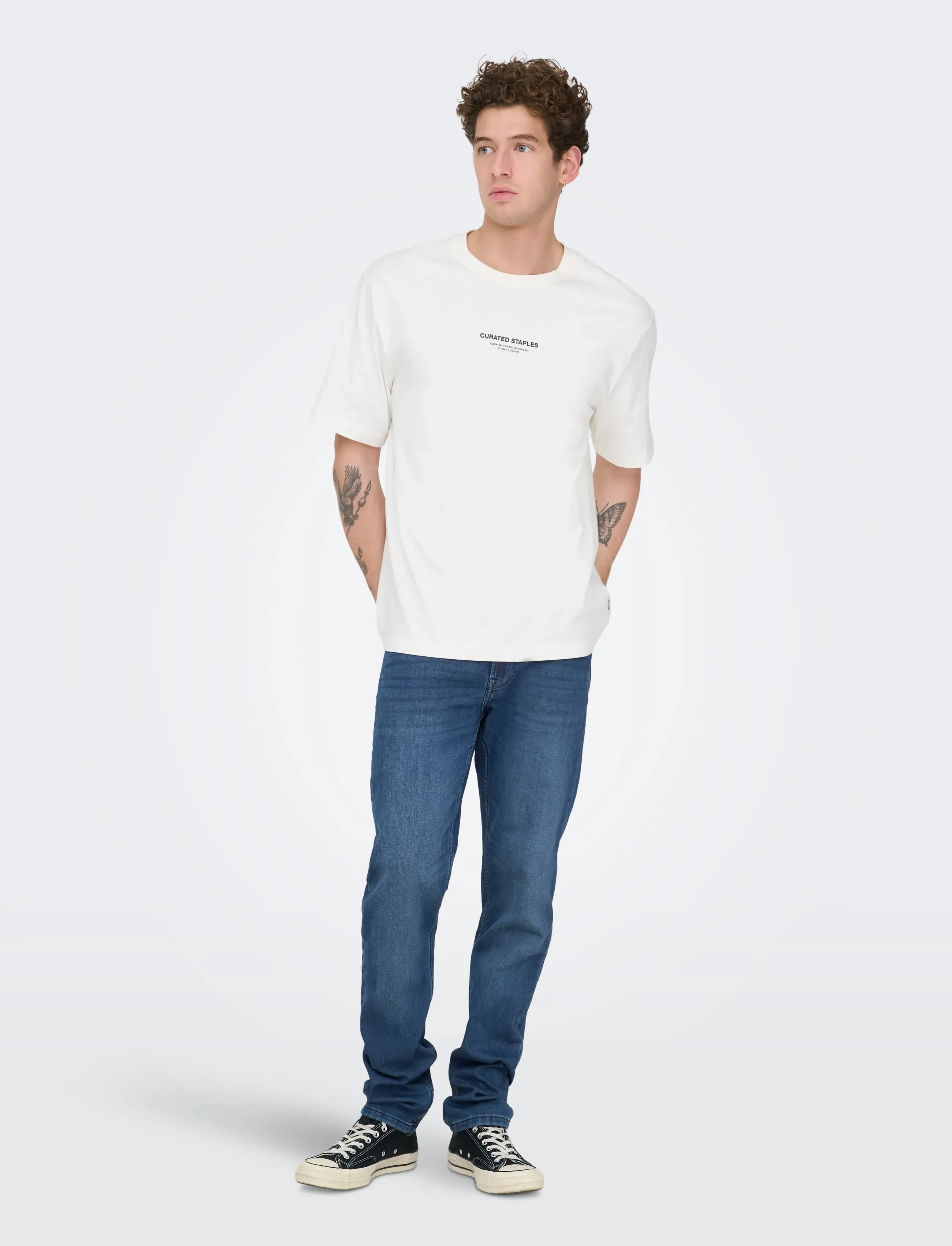 ONLY & SONS - ONSLOOM SLIM DB JOG 0431 PIM DNM NOOS - skinny jeans - blue denim - 4