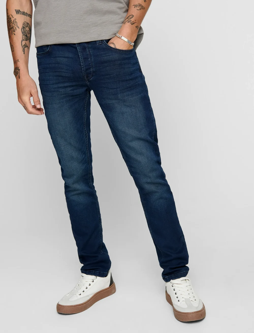 ONLY & SONS - ONSLOOM SLIM DB JOG 0431 PIM DNM NOOS - skinny jeans - blue denim - 5
