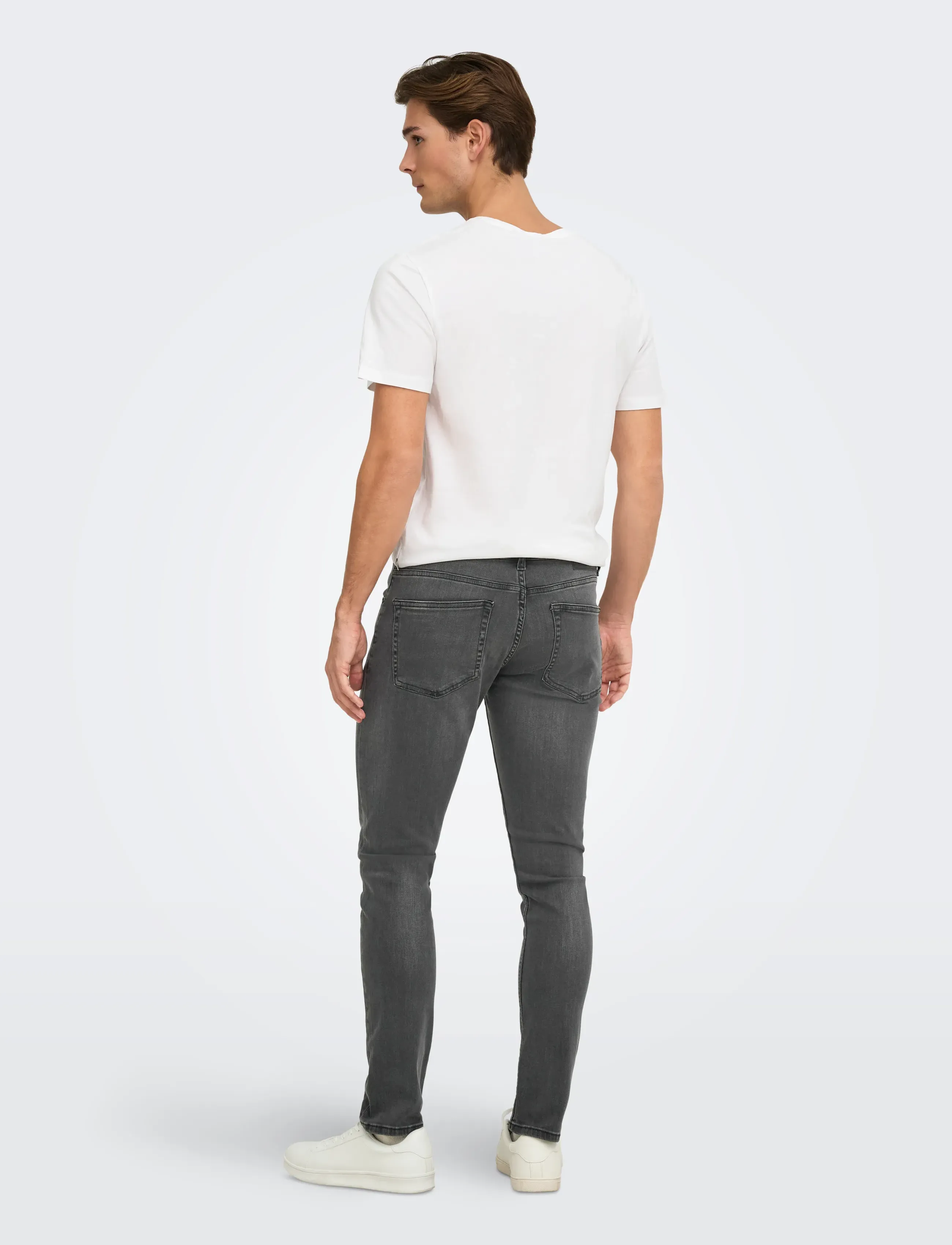 ONLY & SONS - ONSLOOM SLIM WASH BLK 0447 DIA DNM NOOS - bukser & jeans - black denim - 3