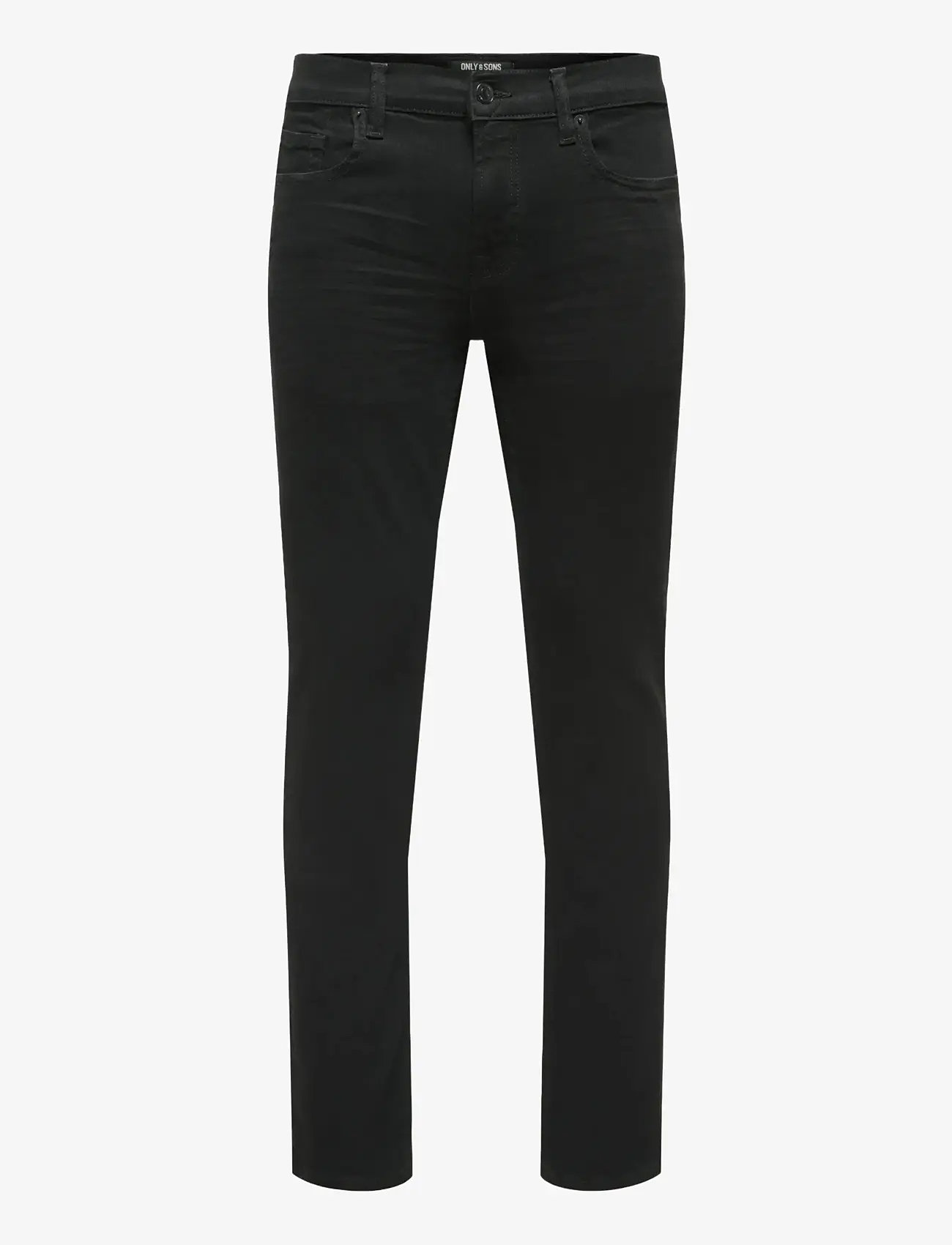 ONLY & SONS - ONSLOOM SLIM BLACK 0448 DIA DNM NOOS - slim fit -farkut - black denim - 1
