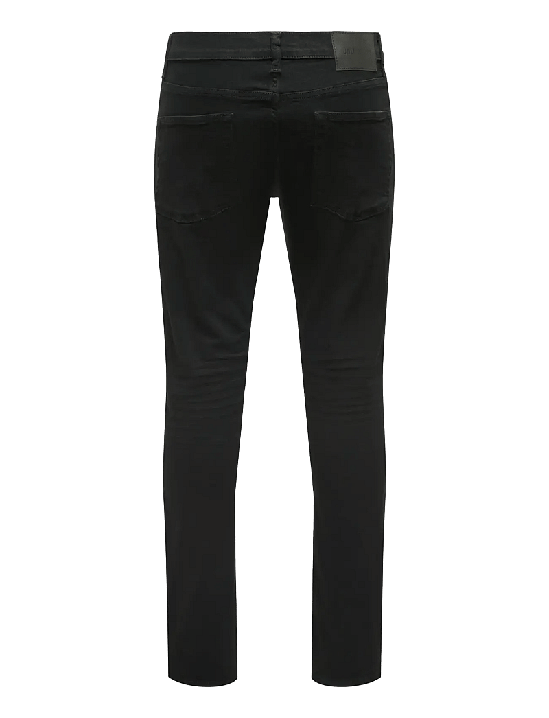 ONLY & SONS - ONSLOOM SLIM BLACK 0448 DIA DNM NOOS - slim fit -farkut - black denim - 2