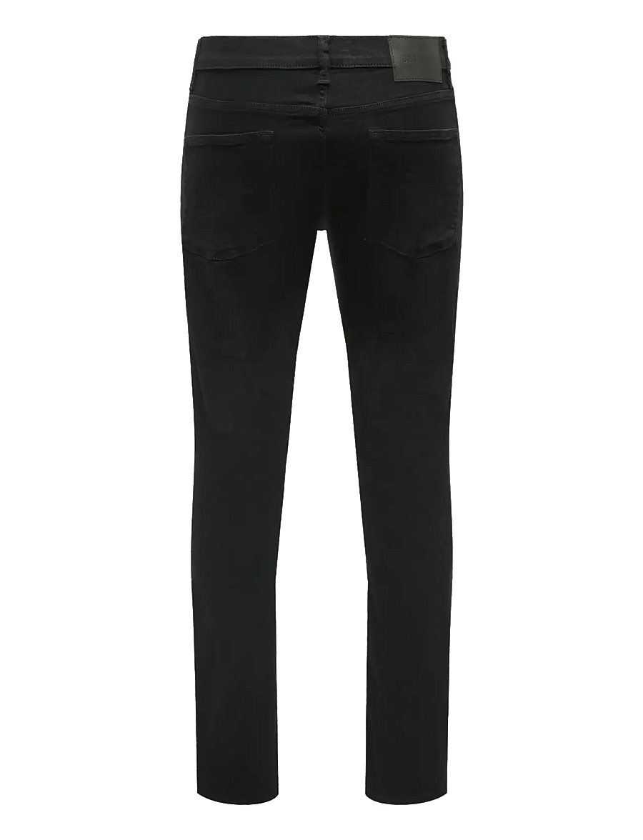 ONLY & SONS - ONSLOOM SLIM BLACK 0448 DIA DNM NOOS - slim-fit jeans - black denim - 2