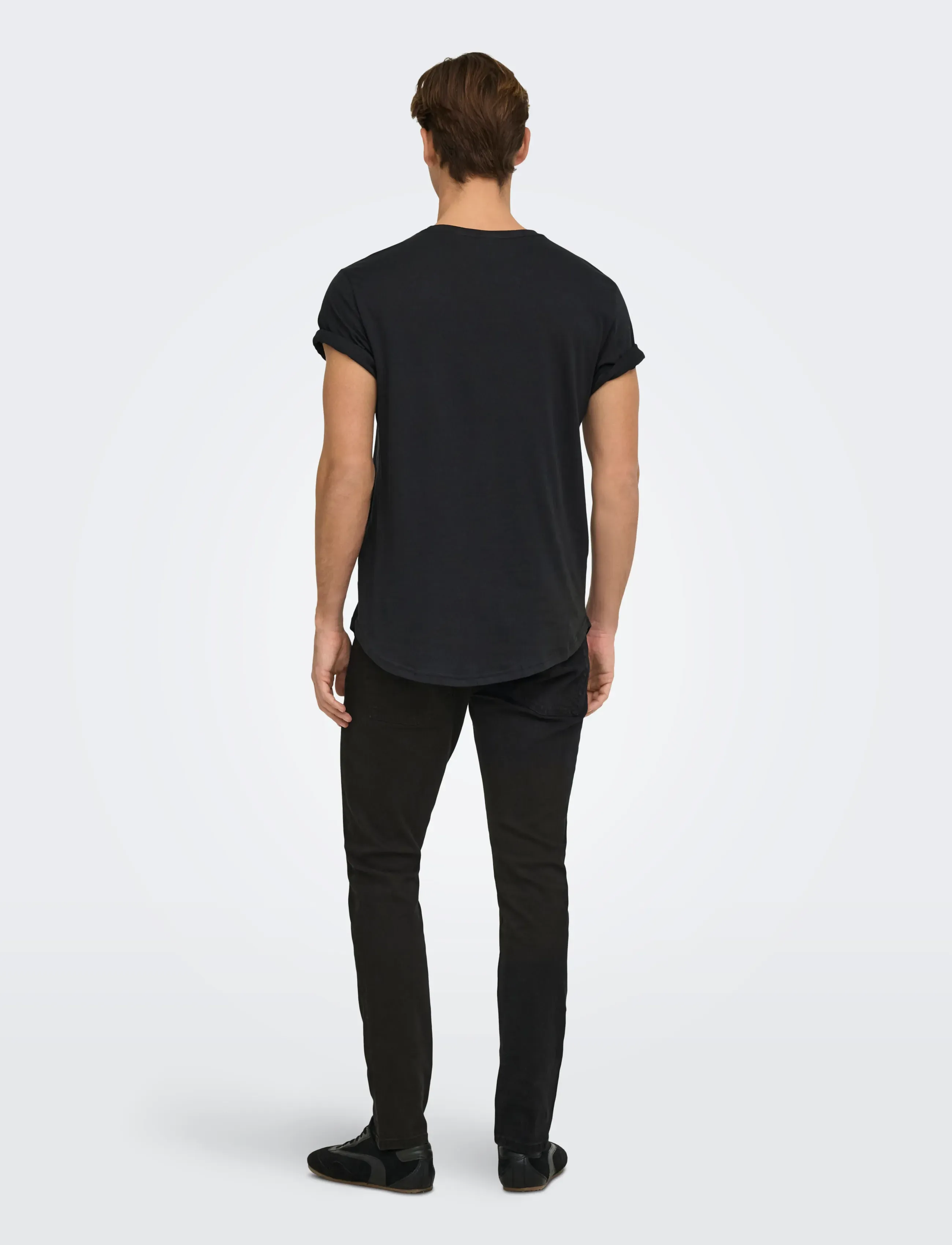 ONLY & SONS - ONSLOOM SLIM BLACK 0448 DIA DNM NOOS - slim fit jeans - black denim - 3