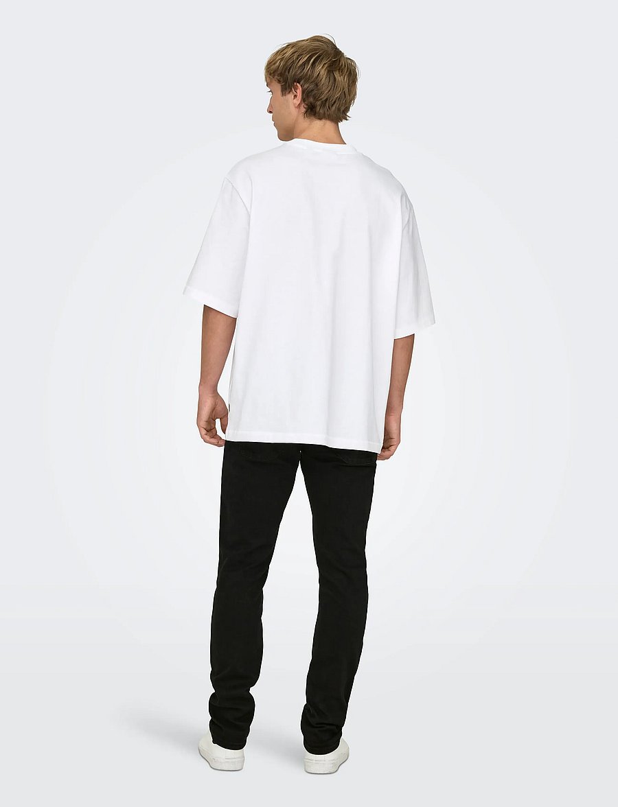 ONLY & SONS - ONSLOOM SLIM BLACK 0448 DIA DNM NOOS - slim-fit jeans - black denim - 3