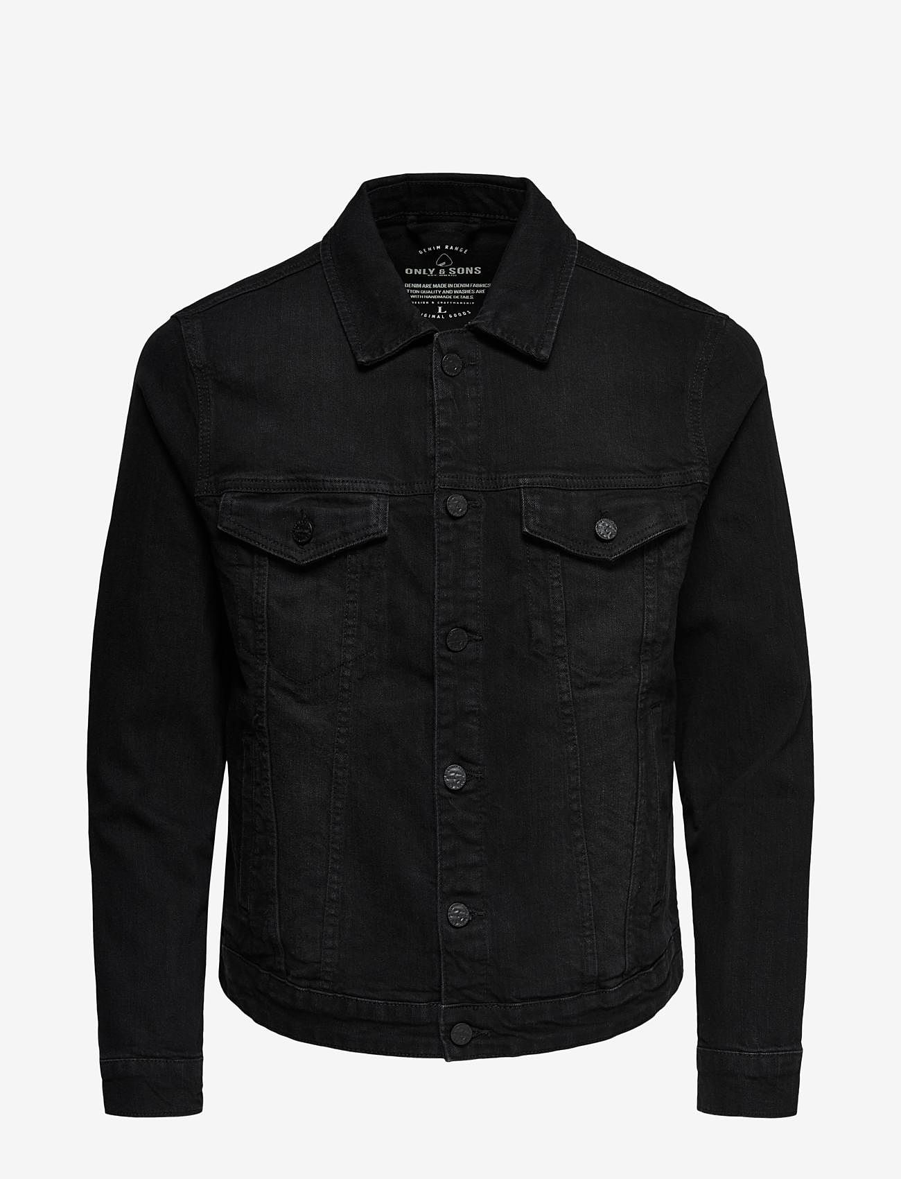 ONLY & SONS - ONSCOIN LIFE JACKET BLACK PK 0453 - black denim - 0
