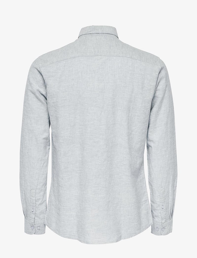 ONLY & SONS - ONSCAIDEN LIFE LS SOLID LINEN BLEND NOOS - linased särgid - cashmere blue - 2