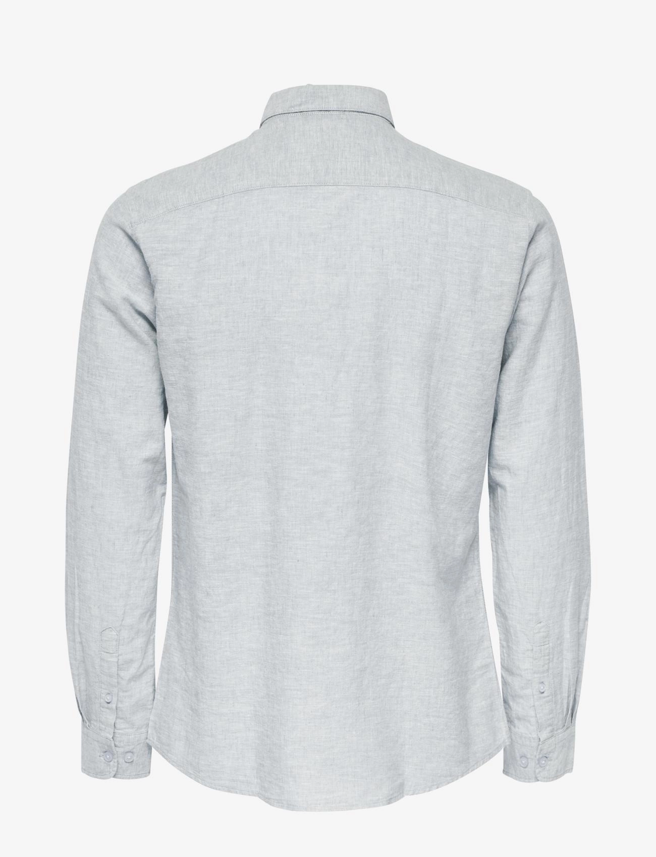 ONLY & SONS - ONSCAIDEN LIFE LS SOLID LINEN BLEND NOOS - linneskjortor - cashmere blue - 2