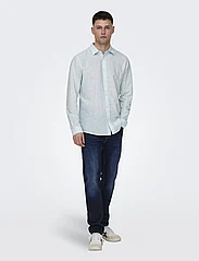 ONLY & SONS - ONSCAIDEN LS SOLID LINEN SHIRT NOOS - najniższe ceny - cashmere blue - 6