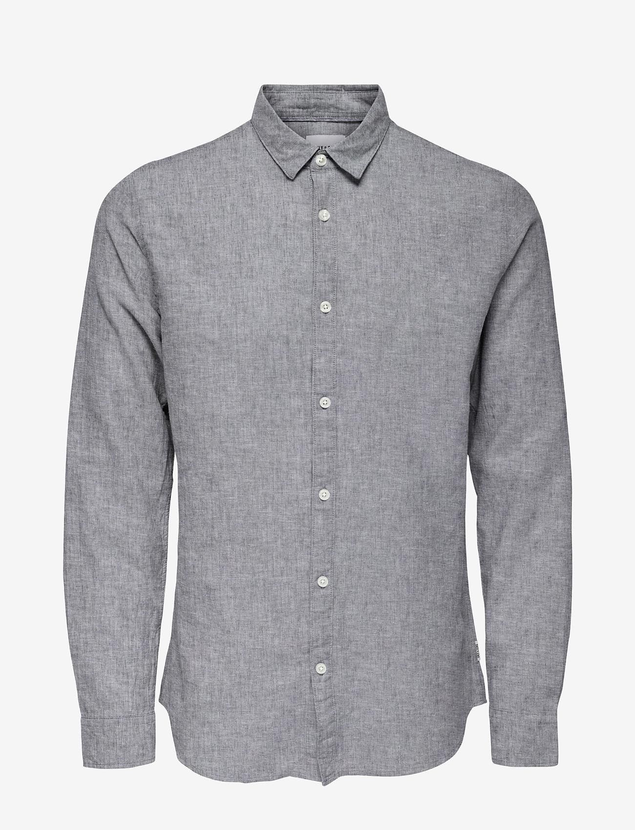 ONLY & SONS - ONSCAIDEN LS SOLID LINEN SHIRT NOOS - mažiausios kainos - dress blues - 0