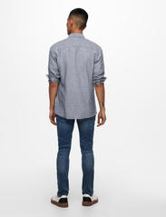 ONLY & SONS - ONSCAIDEN LS SOLID LINEN SHIRT NOOS - mažiausios kainos - dress blues - 3