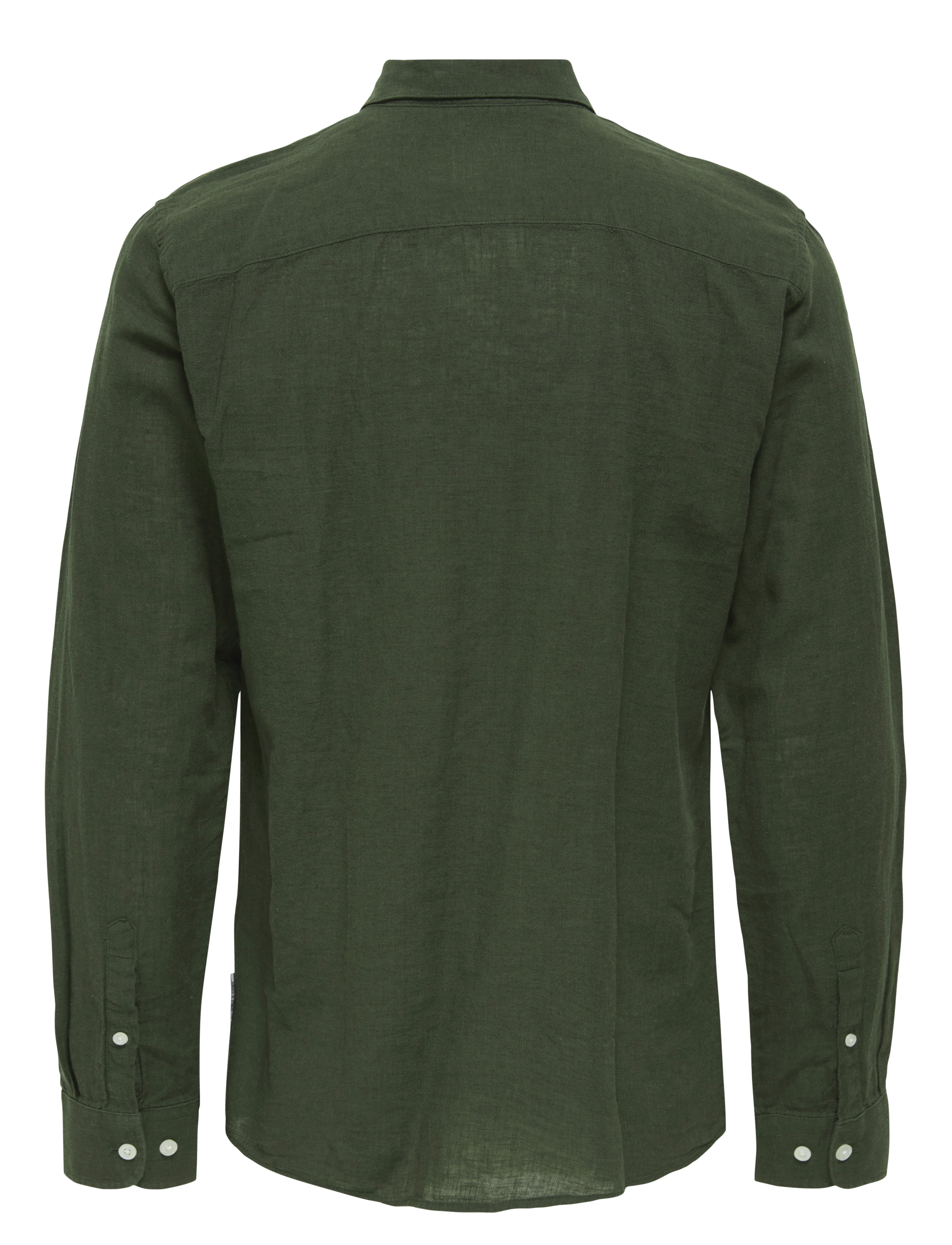 ONLY & SONS - ONSCAIDEN LIFE LS SOLID LINEN BLEND NOOS - linneskjortor - kambaba - 2