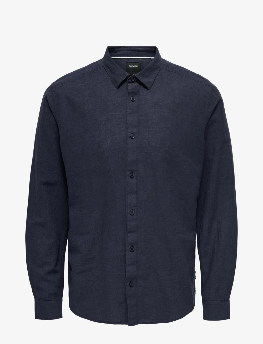 ONLY & SONS - ONSCAIDEN LIFE LS SOLID LINEN SHIRT NOOS - lininiai marškiniai - night sky - 1