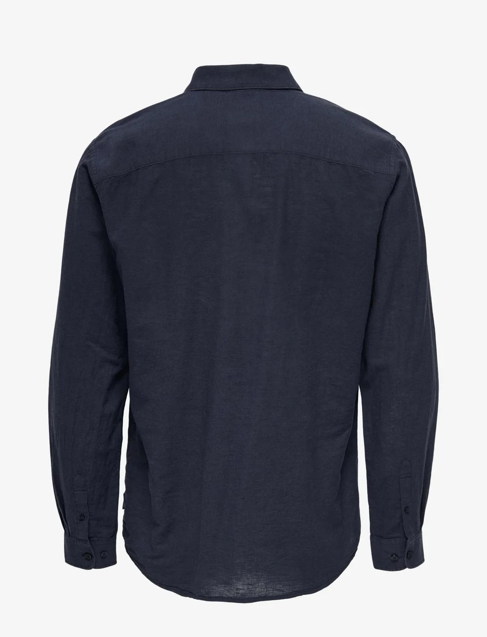 ONLY & SONS - ONSCAIDEN LIFE LS SOLID LINEN SHIRT NOOS - lininiai marškiniai - night sky - 2